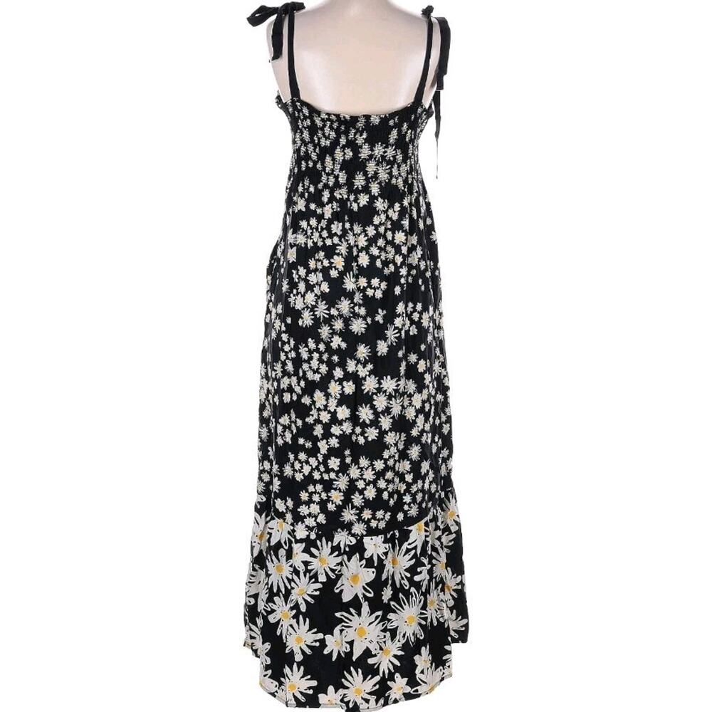 "Chinti & Parker" blk white floral midi Dress Ditsy Size 6 Silk - Picture 4 of 10